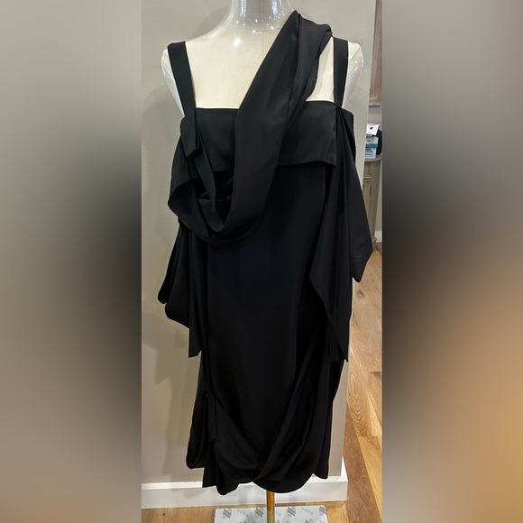 Vera Wang avant garde stretch silk dress - Picture 9 of 11